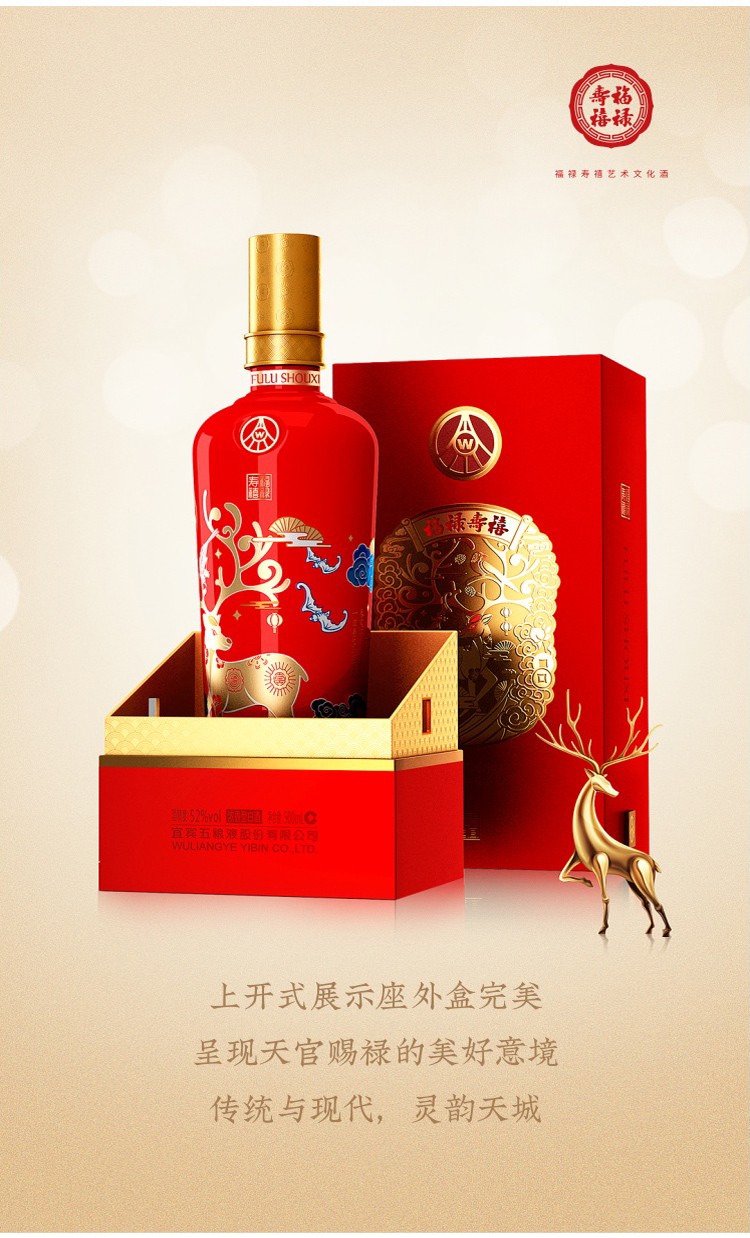 五粮液福禄寿禧中国红