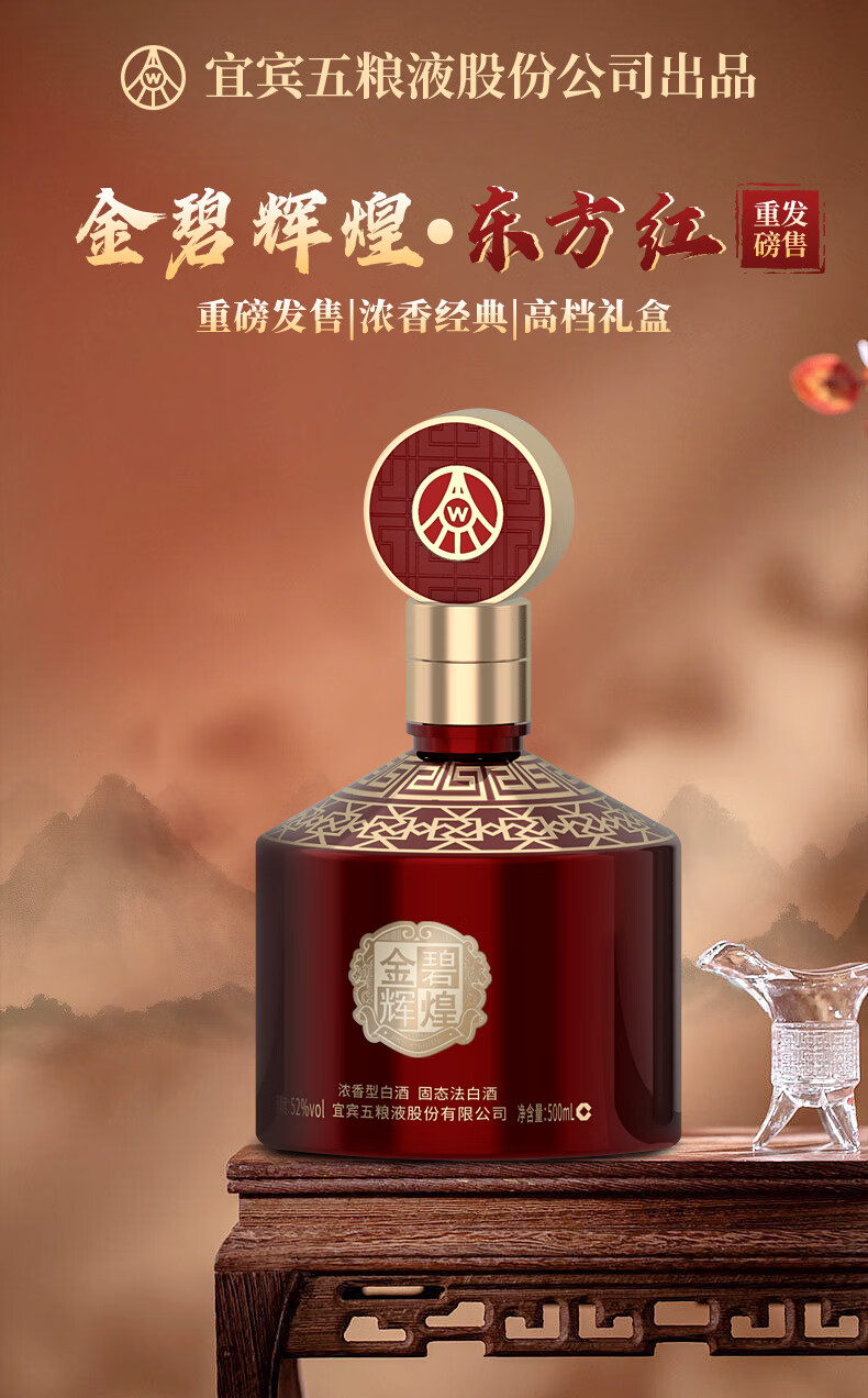 五粮液股份金碧辉煌东方红礼盒