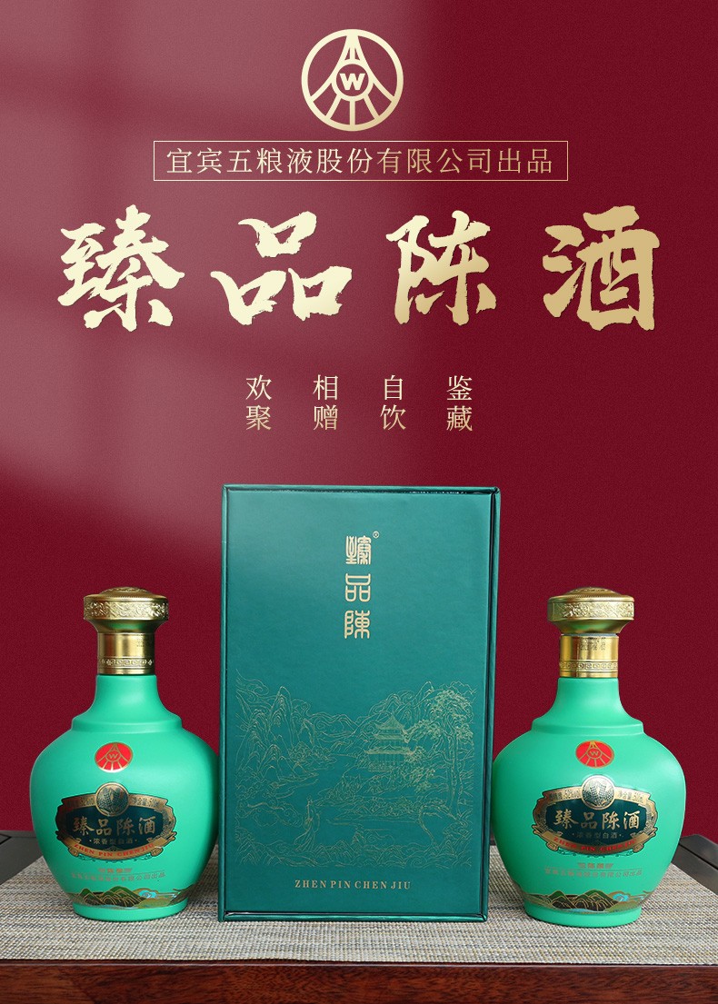 五粮液　新品 五粮液2021国际版Wuliangye 52% 500ml 6pk + 青花汾酒器Fenjiu
