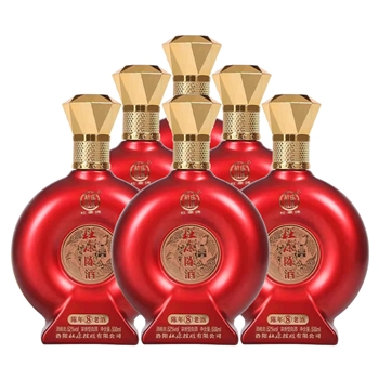 洛阳杜康陈酒陈年老酒8宝石瓶