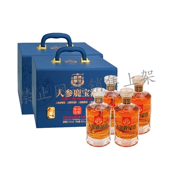 人参鹿宝酒蓝色 整箱装